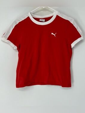 Puma women’s cropped t shirt large